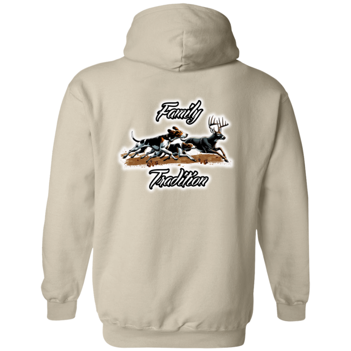 Family Tradition Dogs Chasing Deer Hoodie