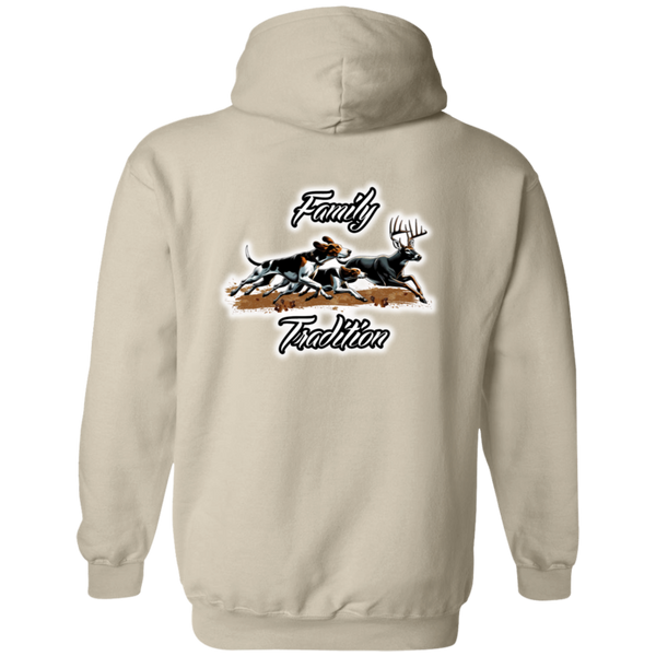 Family Tradition Dogs Chasing Deer Hoodie