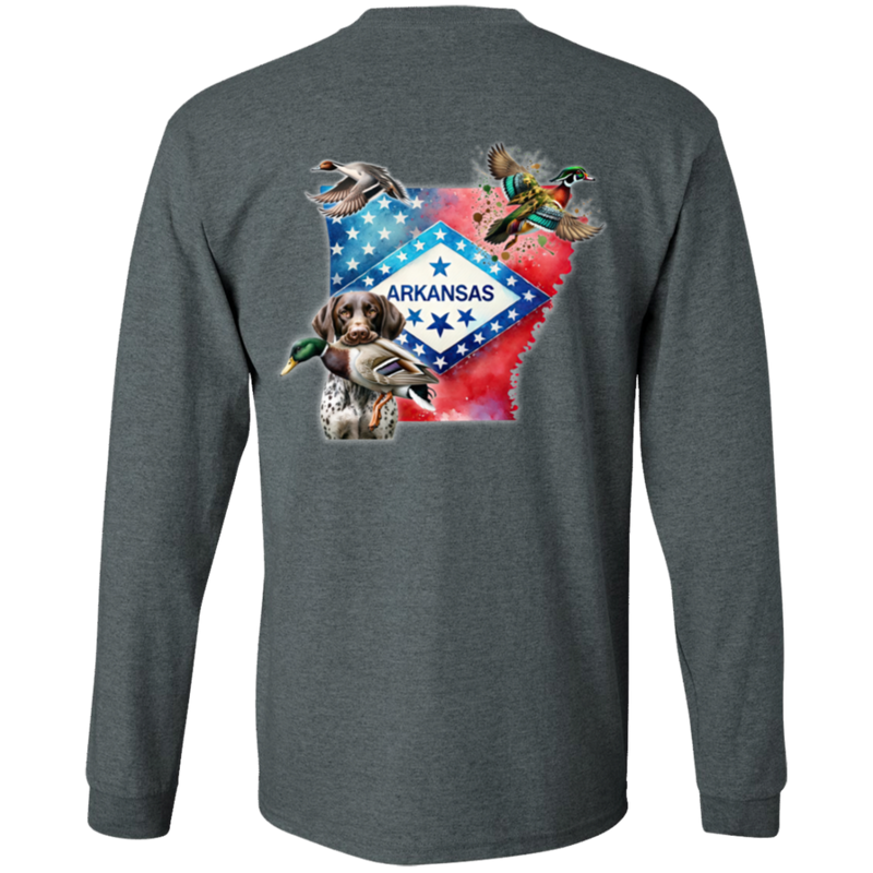 Arkansas State with German Shorthair Pointer Long  Sleeve