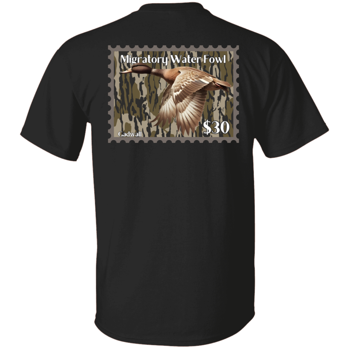 Gadwall Migratory Waterfowl Duck Stamp Bottom Land Short Sleeve