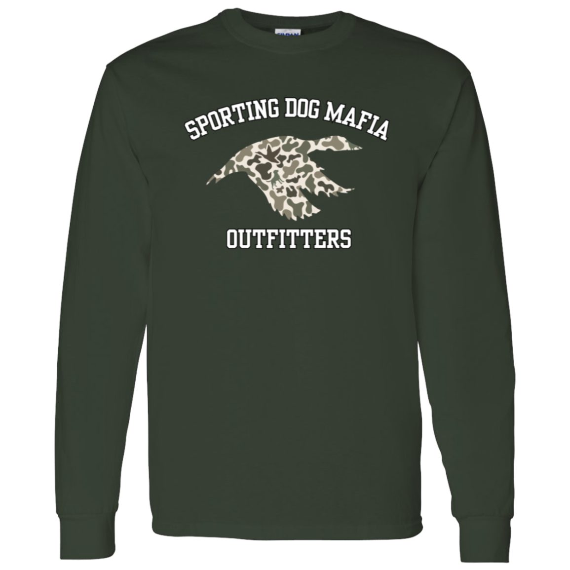 Sporting Dog Mafia Outfitters with Camo Duck Long Sleeve