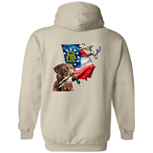 Georgia State Chesapeake Bay Retriever Hoodie