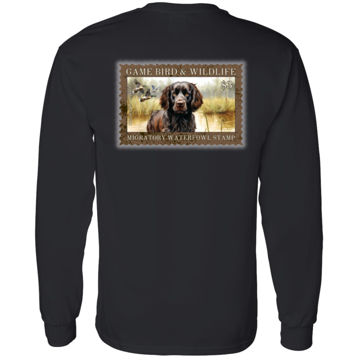Boykin Spaniel Migratory Waterfowl Stamp Long Sleeve