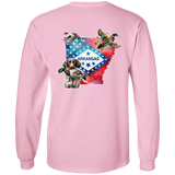 Arkansas State with German Shorthair Pointer Long  Sleeve