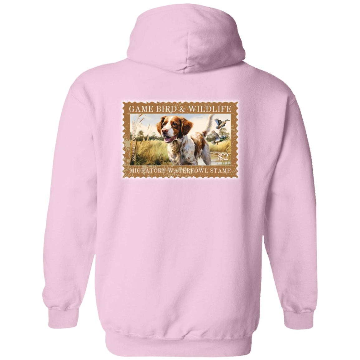 Brittany Spaniel Migratory Waterfowl Stamp Collection Hoodie