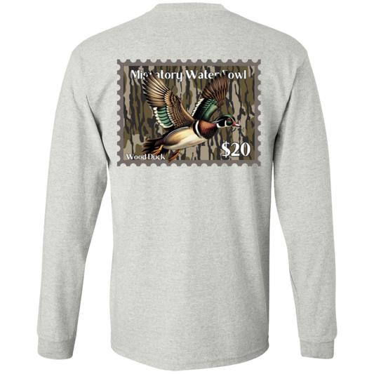 Wood Duck Migratory Waterfowl Duck Stamp Bottom Land Long Sleeve